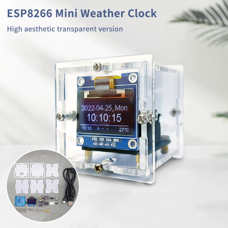 ESP8266 Mini Weather Clock Kit - đánh giá và giá Esp8266