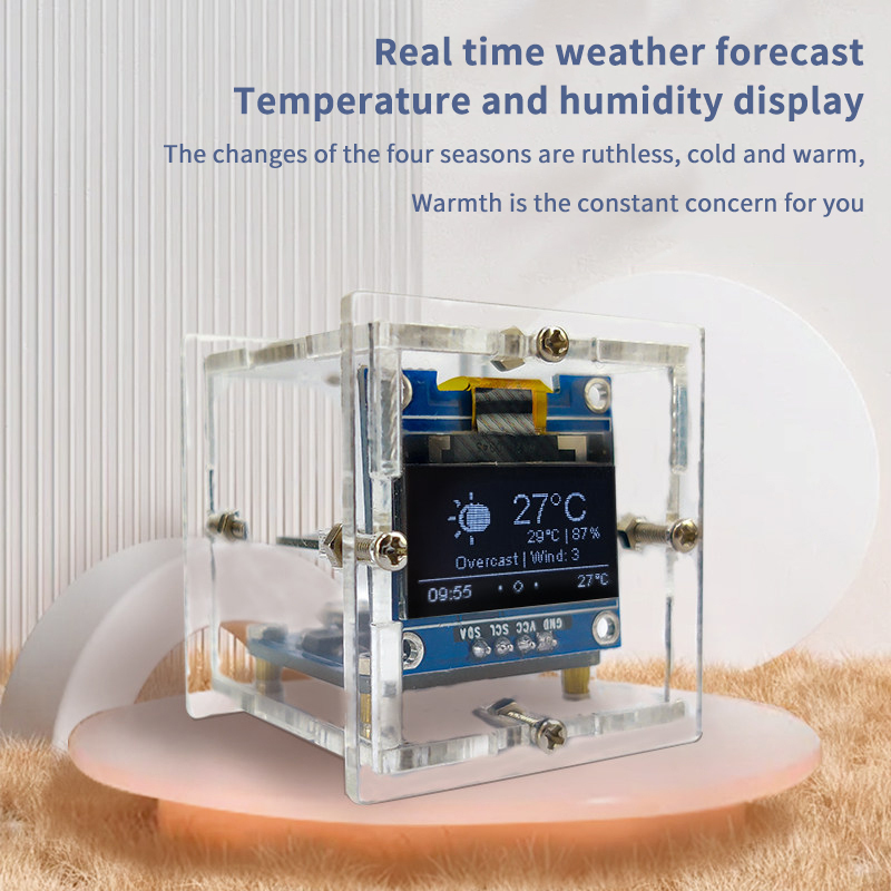 ESP8266 Mini Weather Clock Kit - đánh giá và giá Esp8266
