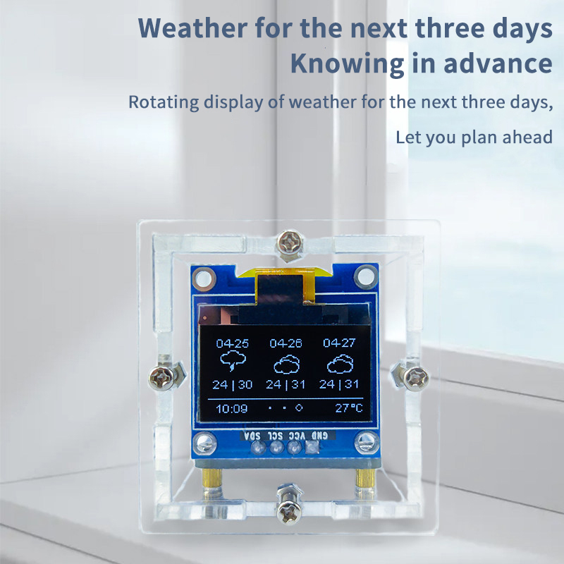ESP8266 Mini Weather Clock Kit - đánh giá và giá Esp8266