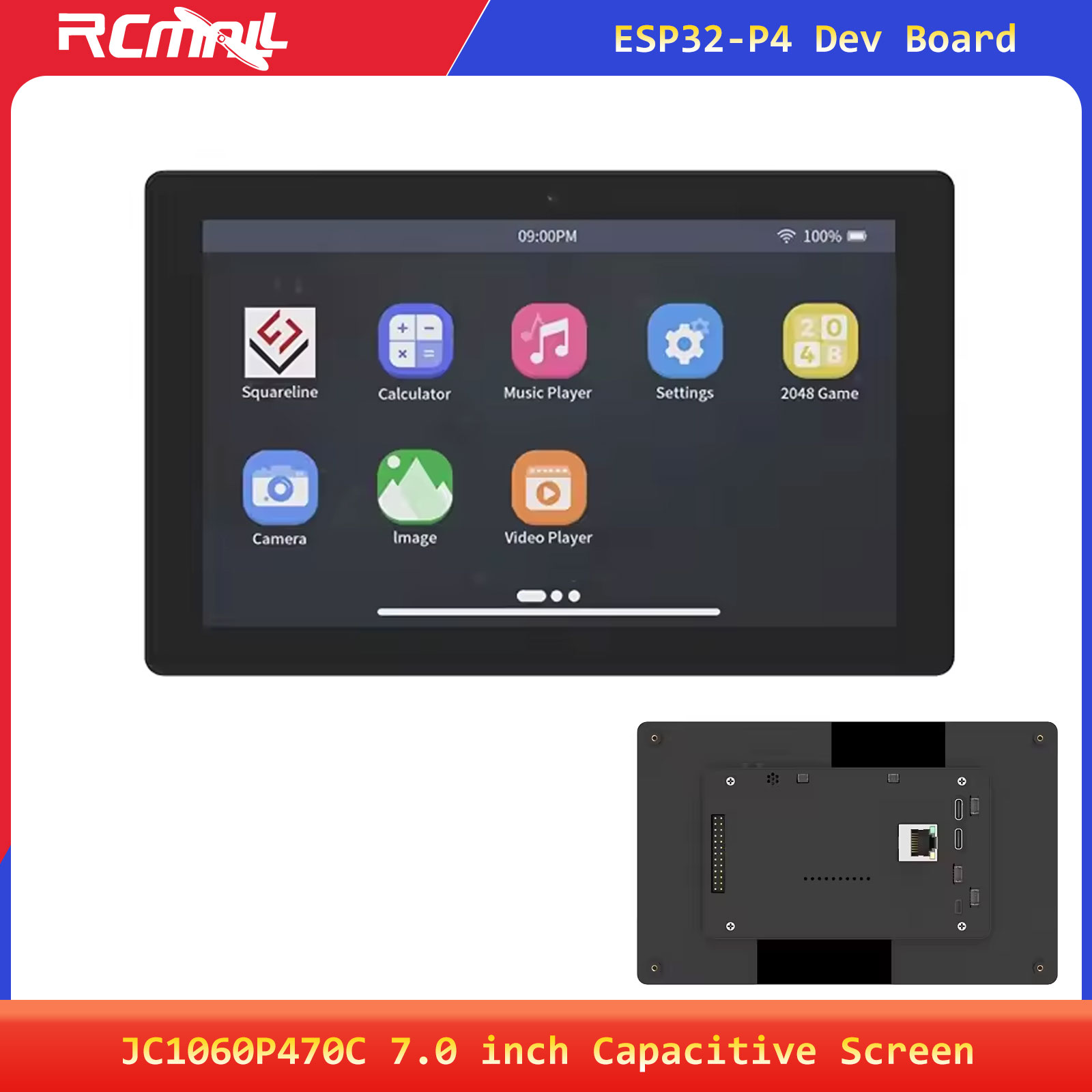 JC1060P470C 7.0inch 1024x600 I - đánh giá và giá Esp32 C6