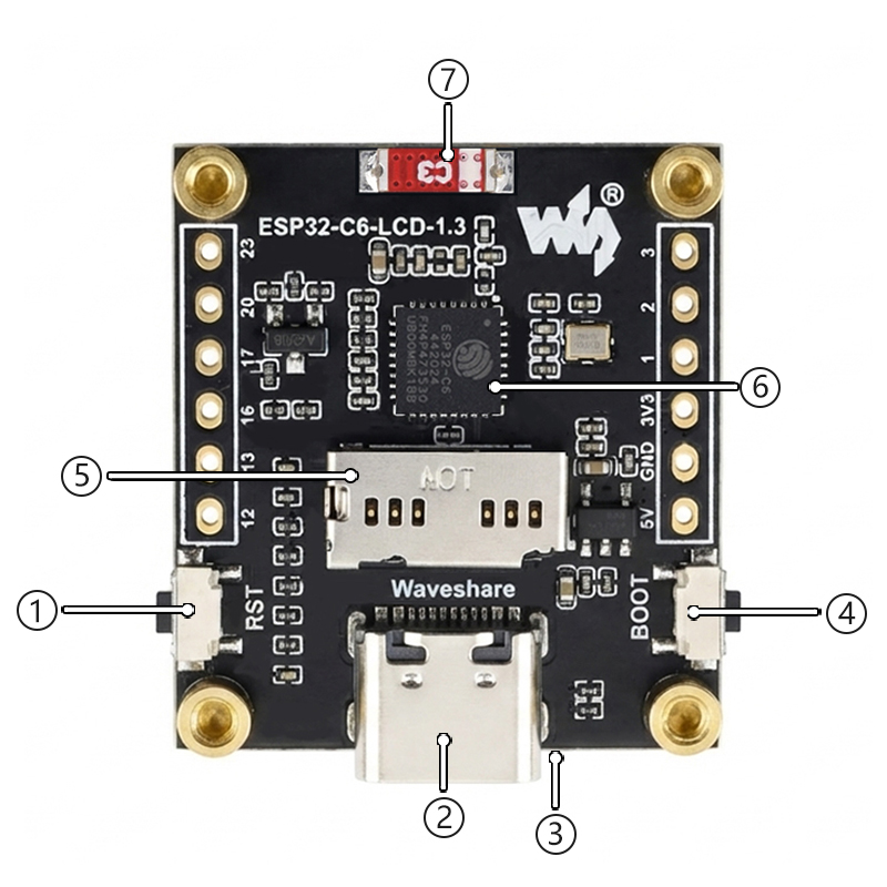 ESP32-C6 LCD Development Board - đánh giá và giá Espressif Esp32