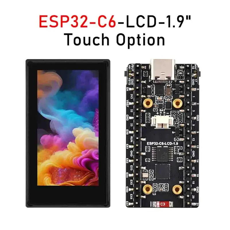 ESP32-C6 1.9-Inch LCD Screen D - đánh giá và giá Esp32 C6