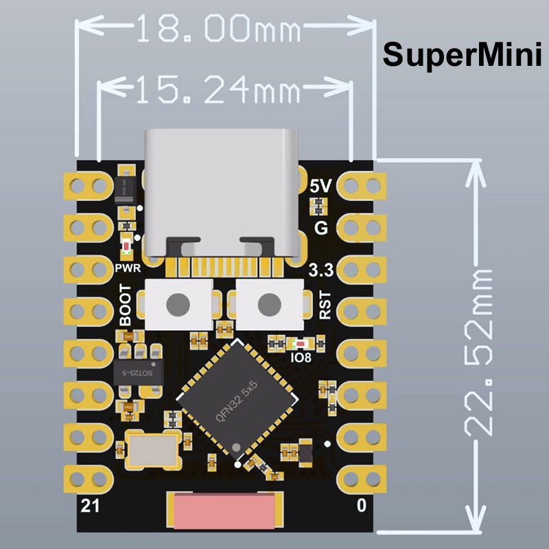 For ESP32-S3 Supermini Pro MIN - đánh giá và giá Esp32 Wifi Bluetooth Module