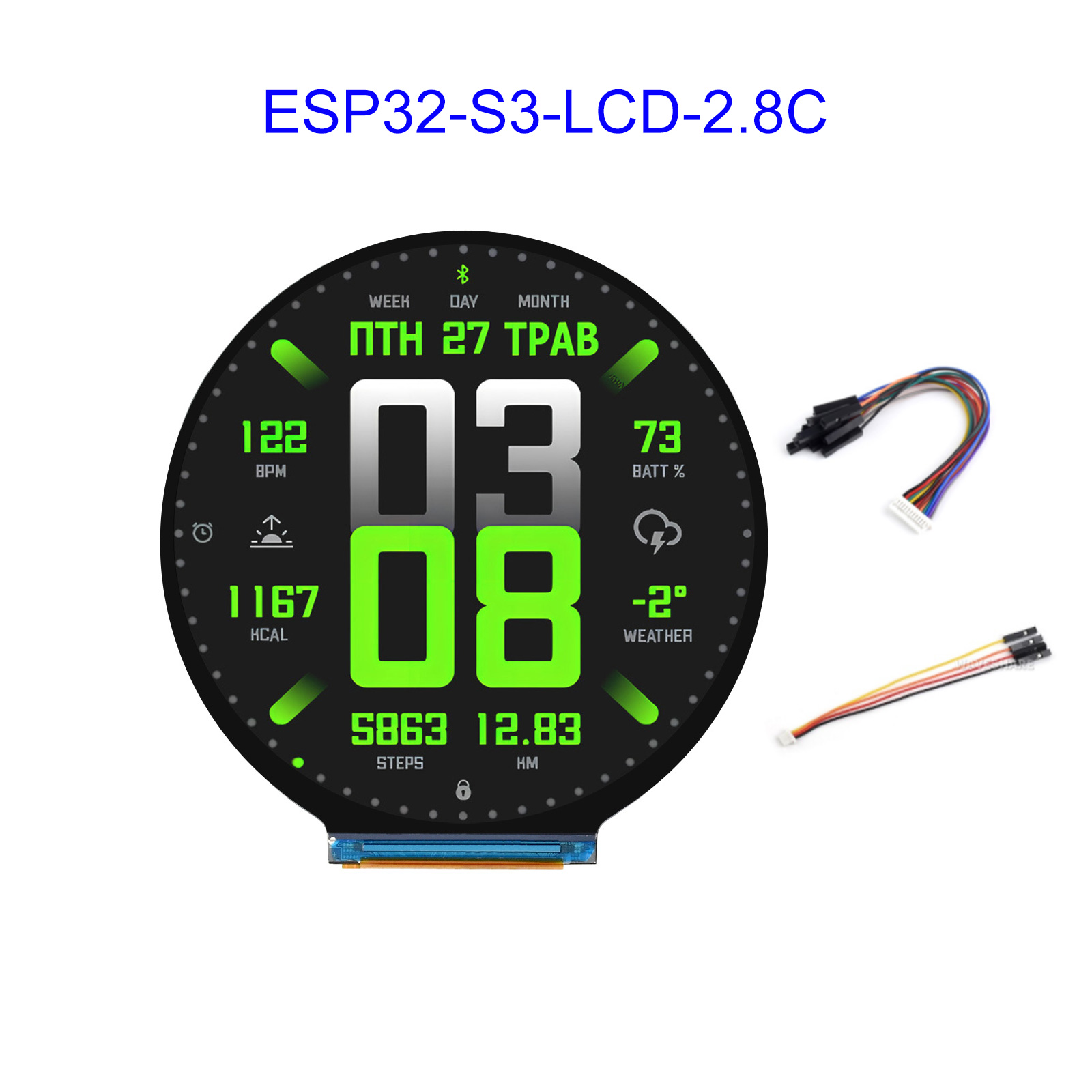 ESP32 ESP32-S3 2.8-inch circul - đánh giá và giá Esp32 Development Board