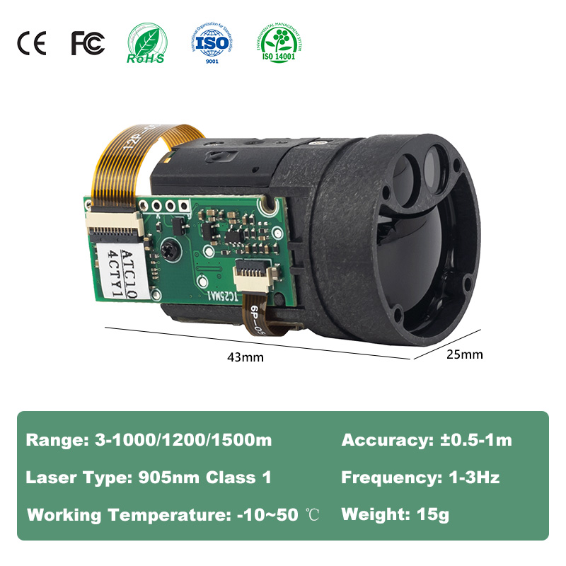 TC25 UART Laser Rangefinder Mo - đánh giá và giá Esp32