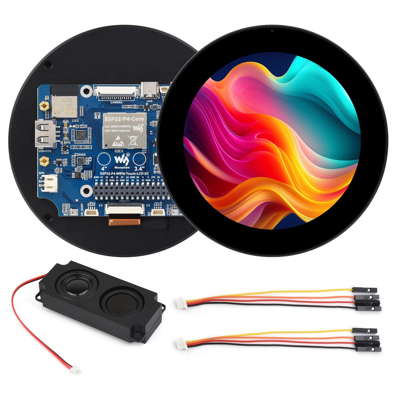 ESP32-P4 3.4/4 Inch Round Touc - đánh giá và giá Esp32 P4